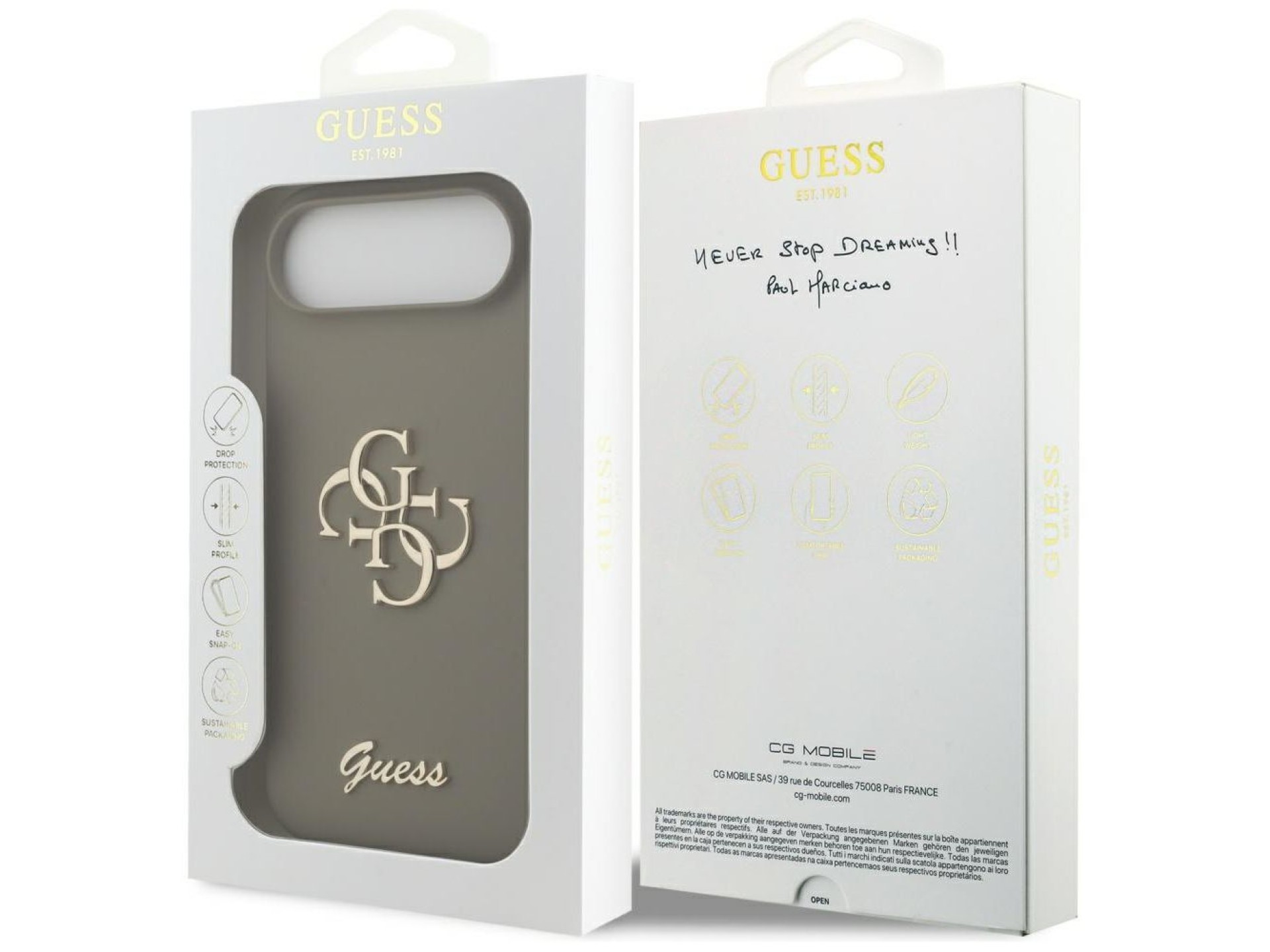Capa Guess de silicone com o logo
