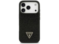 Capa Guess com Logo Triangular em Strass para iPhone 17 Pro - Preta Capa Guess com Logo Triangular em Strass para iPhone 17 Pro - Preta