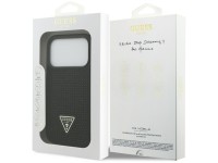 Capa Guess com Logo Triangular em Strass para iPhone 17 Pro - Preta Capa Guess com Logo Triangular em Strass para iPhone 17 Pro - Preta