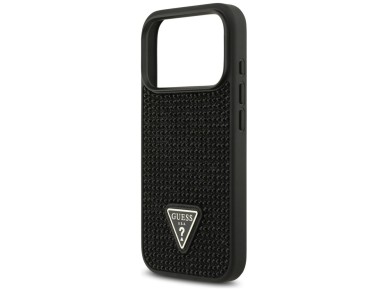 Guess Rhinestone Triangle Logo Case for iPhone 17 Pro - Black Guess Rhinestone Triangle Logo Case for iPhone 17 Pro - Black