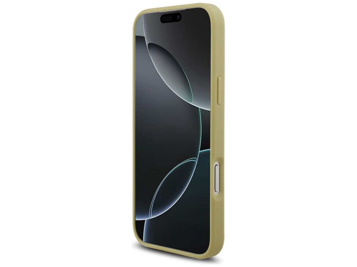 Guess Rhinestone Triangle Logo Case for iPhone 17 Pro Max - Gold