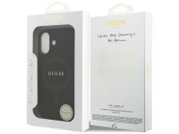 Guess Saffiano Classic Logo MagSafe case for iPhone 17 - black Guess Saffiano Classic Logo MagSafe case for iPhone 17 - black