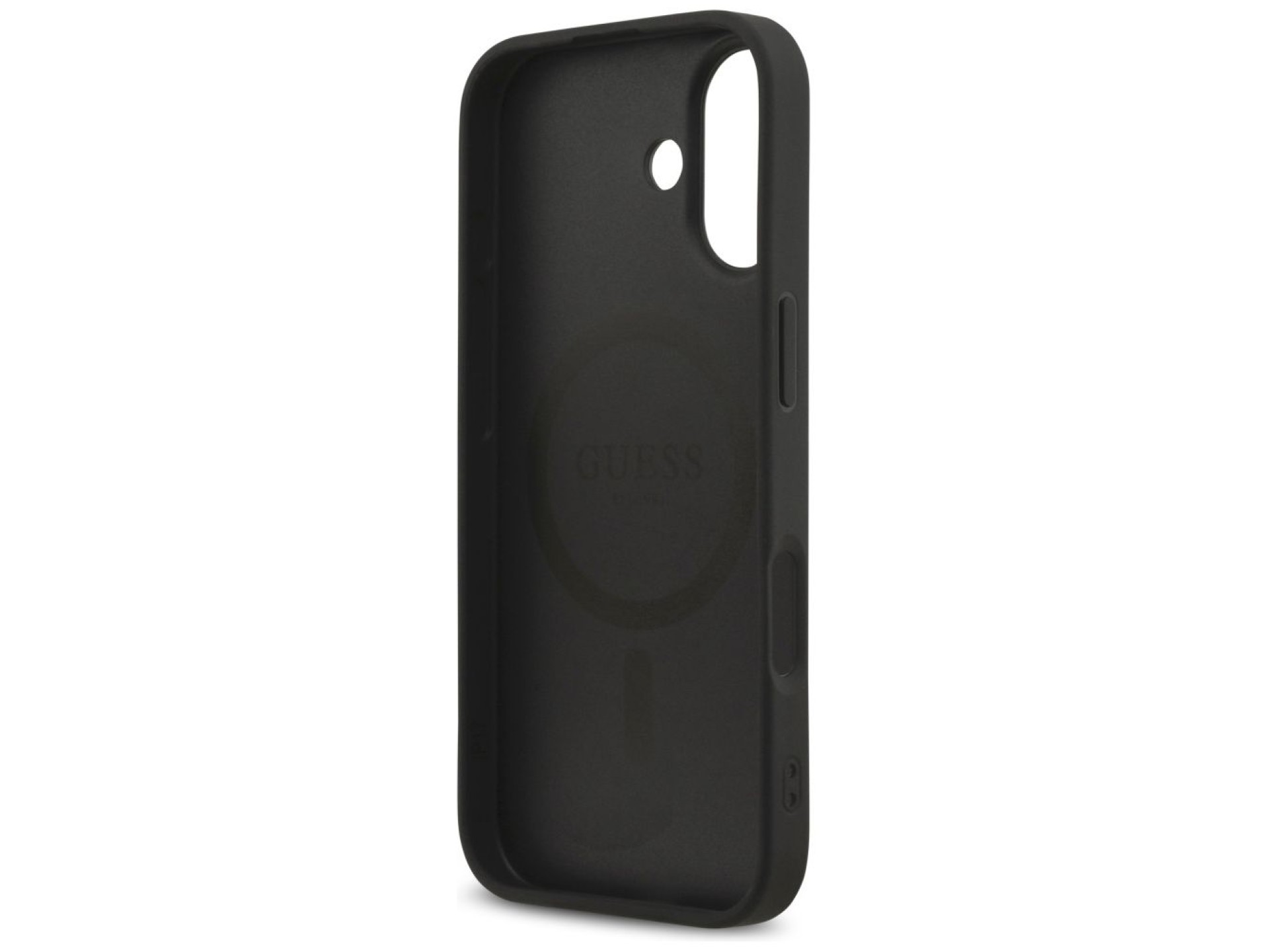 Guess Saffiano Classic Logo MagSafe case for iPhone 17 - black