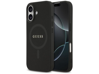 Funda Guess Saffiano Classic Logo MagSafe para iPhone 17 - negra Funda Guess Saffiano Classic Logo MagSafe para iPhone 17 - negra
