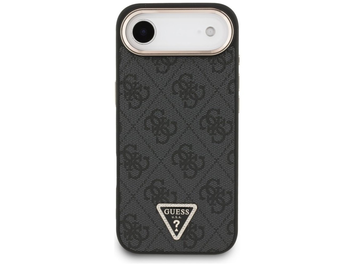 Guess 4G Triangle Logo MagSafe case for iPhone Air - black and gold