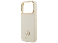 Capa Guess Granulada com Logo Strass e MagSafe para iPhone 17 Pro - bege Capa Guess Granulada com Logo Strass e MagSafe para iPhone 17 Pro - bege
