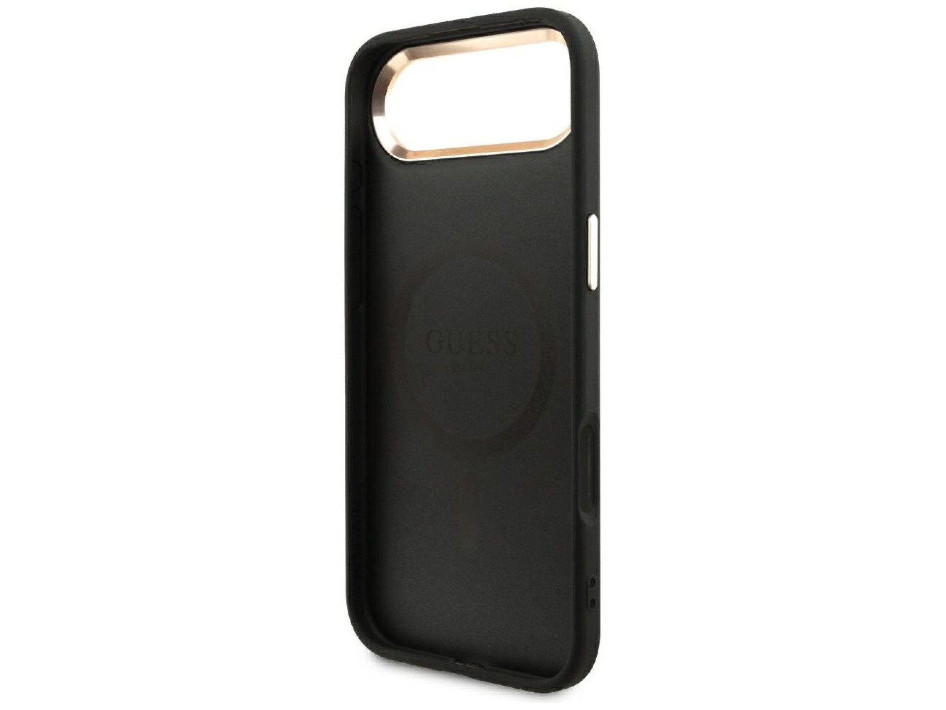 Guess 4G Triangle Logo MagSafe case for iPhone Air - black and gold