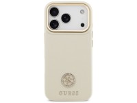 Capa Guess Granulada com Logo Strass e MagSafe para iPhone 17 Pro - bege Capa Guess Granulada com Logo Strass e MagSafe para iPhone 17 Pro - bege