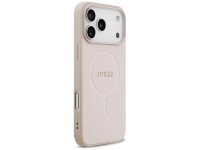 Capa Guess Saffiano Classic Logo MagSafe para iPhone 17 Pro Max - Rosa Capa Guess Saffiano Classic Logo MagSafe para iPhone 17 Pro Max - Rosa