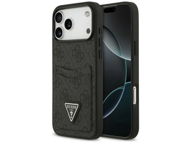 Guess 4G nauble Card Triangle case for iPhone 17 Pro Max - black Guess 4G nauble Card Triangle case for iPhone 17 Pro Max - black
