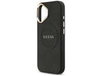 Guess Peony Hot Stamp MagSafe Case for iPhone 17 - Black Guess Peony Hot Stamp MagSafe Case for iPhone 17 - Black