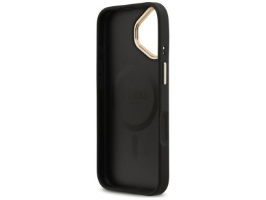 Guess Peony Hot Stamp MagSafe Case for iPhone 17 - Black Guess Peony Hot Stamp MagSafe Case for iPhone 17 - Black