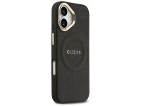 Guess Peony Hot Stamp MagSafe Case for iPhone 17 - Black Guess Peony Hot Stamp MagSafe Case for iPhone 17 - Black