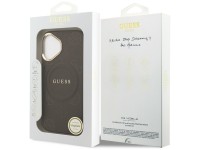 Guess Peony Hot Stamp MagSafe Case for iPhone 17 - Brown