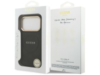 Funda Guess Peony Hot Stamp MagSafe para iPhone 17 Pro - Negra Funda Guess Peony Hot Stamp MagSafe para iPhone 17 Pro - Negra