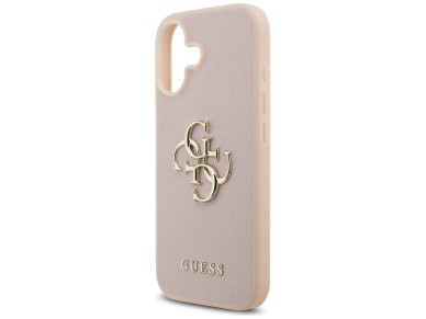 Capa Guess Granulada Big 4G e com Logo Clássico para iPhone 17 - Rosa Capa Guess Granulada Big 4G e com Logo Clássico para iPhone 17 - Rosa