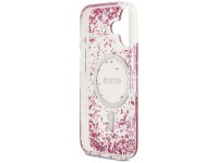 Funda Guess Resin Bottom Glitter MagSafe para iPhone 17 - Rosa Funda Guess Resin Bottom Glitter MagSafe para iPhone 17 - Rosa