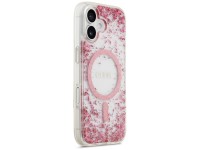 Funda Guess Resin Bottom Glitter MagSafe para iPhone 17 - Rosa Funda Guess Resin Bottom Glitter MagSafe para iPhone 17 - Rosa