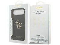 Guess Grained Big 4G & Classic Logo case for iPhone Air - black Guess Grained Big 4G & Classic Logo case for iPhone Air - black