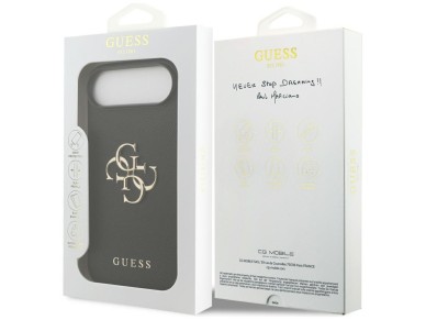 Guess Grained Big 4G & Classic Logo case for iPhone Air - black Guess Grained Big 4G & Classic Logo case for iPhone Air - black