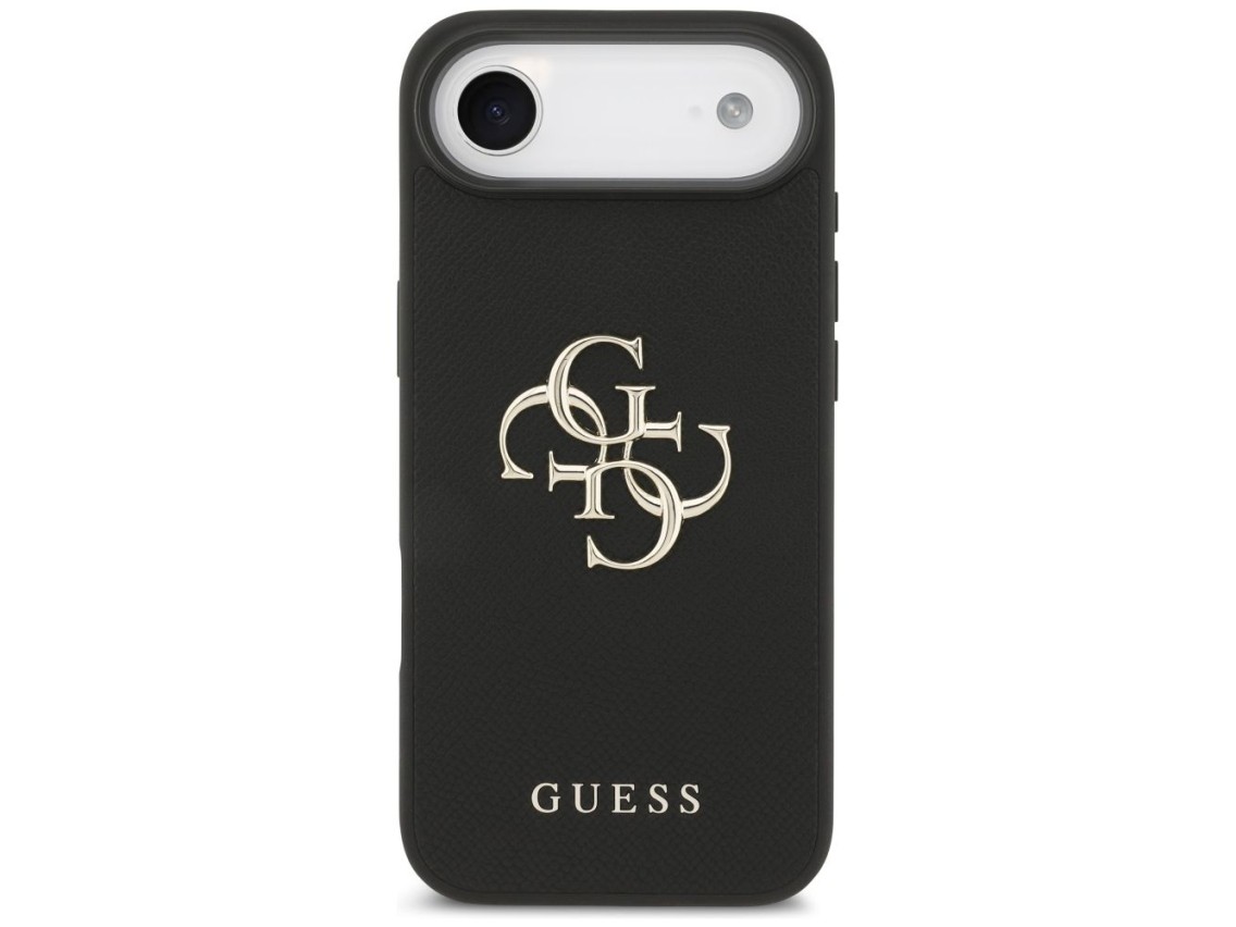 Guess Grained Big 4G & Classic Logo case for iPhone Air - black