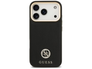 Guess Grained Strass Logo MagSafe case for iPhone 17 Pro - black Guess Grained Strass Logo MagSafe case for iPhone 17 Pro - black