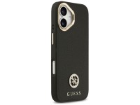 Capa MagSafe Guess com logo Strass granulado para iPhone 17 - preta Capa MagSafe Guess com logo Strass granulado para iPhone 17 - preta