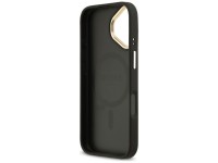 Capa MagSafe Guess com logo Strass granulado para iPhone 17 - preta Capa MagSafe Guess com logo Strass granulado para iPhone 17 - preta