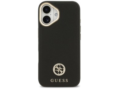 Guess Grained Strass Logo MagSafe case for iPhone 17 - black Guess Grained Strass Logo MagSafe case for iPhone 17 - black