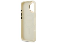 Guess Grained Strass Logo MagSafe case for iPhone 17 - beige Guess Grained Strass Logo MagSafe case for iPhone 17 - beige