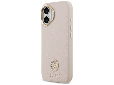 Funda Guess Grained Strass Logo MagSafe para iPhone 17 - rosa Funda Guess Grained Strass Logo MagSafe para iPhone 17 - rosa