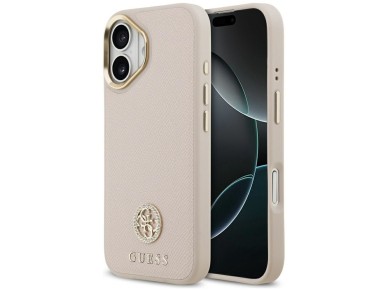 Funda Guess Grained Strass Logo MagSafe para iPhone 17 - rosa Funda Guess Grained Strass Logo MagSafe para iPhone 17 - rosa