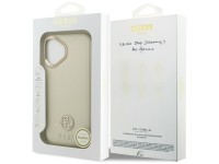 Guess Grained Strass Logo MagSafe case for iPhone 17 - beige Guess Grained Strass Logo MagSafe case for iPhone 17 - beige