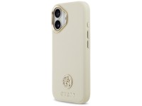 Guess Grained Strass Logo MagSafe case for iPhone 17 - beige Guess Grained Strass Logo MagSafe case for iPhone 17 - beige