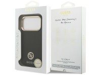 Guess Grained Strass Logo MagSafe case for iPhone 17 Pro - black Guess Grained Strass Logo MagSafe case for iPhone 17 Pro - black