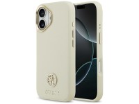 Guess Grained Strass Logo MagSafe case for iPhone 17 - beige Guess Grained Strass Logo MagSafe case for iPhone 17 - beige