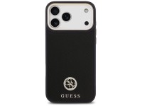 Funda Guess Grained Strass Logo MagSafe para iPhone 17 Pro Max - negra