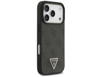 Funda Guess Leather 4G Triangle Strass MagSafe para iPhone 17 Pro - Negra Funda Guess Leather 4G Triangle Strass MagSafe para iPhone 17 Pro - Negra