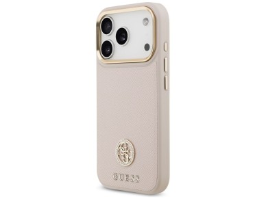 Guess Grained Strass Logo MagSafe case for iPhone 17 Pro - pink Guess Grained Strass Logo MagSafe case for iPhone 17 Pro - pink
