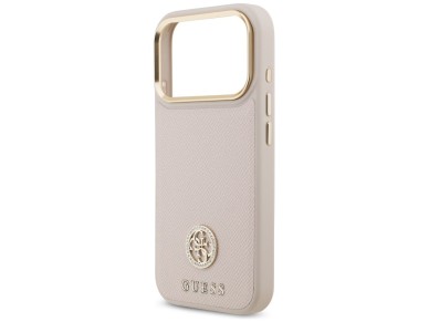 Guess Grained Strass Logo MagSafe case for iPhone 17 Pro - pink Guess Grained Strass Logo MagSafe case for iPhone 17 Pro - pink