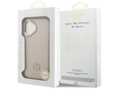 Funda Guess Grained Strass Logo MagSafe para iPhone 17 - rosa Funda Guess Grained Strass Logo MagSafe para iPhone 17 - rosa