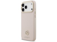 Funda Guess Grained Strass Logo MagSafe para iPhone 17 Pro Max - rosa Funda Guess Grained Strass Logo MagSafe para iPhone 17 Pro Max - rosa
