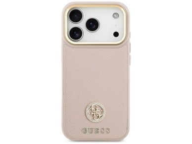 Guess Grained Strass Logo MagSafe case for iPhone 17 Pro - pink Guess Grained Strass Logo MagSafe case for iPhone 17 Pro - pink