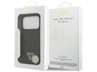 Funda Guess Leather 4G Triangle Strass MagSafe para iPhone 17 Pro - Negra Funda Guess Leather 4G Triangle Strass MagSafe para iPhone 17 Pro - Negra