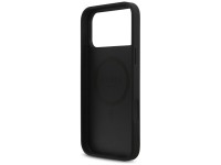 Guess Leather 4G Triangle Strass MagSafe Case for iPhone 17 Pro Max - Black