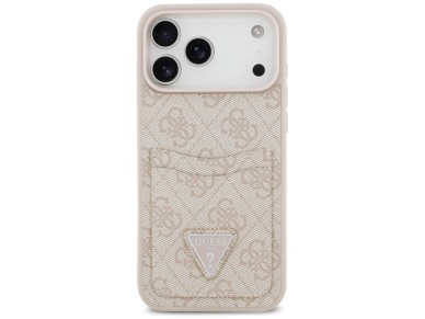 Guess 4G Nauble Card Triangle Case for iPhone 17 Pro Max - Pink Guess 4G Nauble Card Triangle Case for iPhone 17 Pro Max - Pink