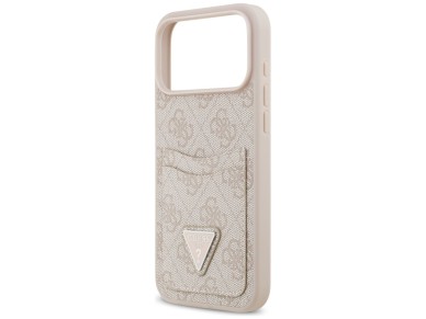 Guess 4G Nauble Card Triangle Case for iPhone 17 Pro Max - Pink Guess 4G Nauble Card Triangle Case for iPhone 17 Pro Max - Pink