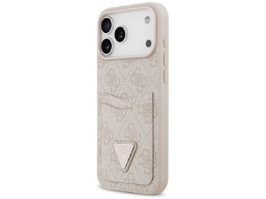 Guess 4G Nauble Card Triangle Case for iPhone 17 Pro Max - Pink Guess 4G Nauble Card Triangle Case for iPhone 17 Pro Max - Pink