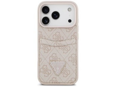 Funda triangular Guess 4G Nauble Card para iPhone 17 Pro - Rosa Funda triangular Guess 4G Nauble Card para iPhone 17 Pro - Rosa