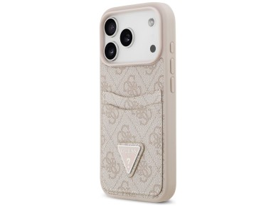 Funda triangular Guess 4G Nauble Card para iPhone 17 Pro - Rosa Funda triangular Guess 4G Nauble Card para iPhone 17 Pro - Rosa